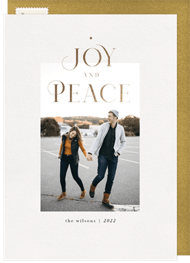 'Elegant Holiday Type' Holiday Greetings Card