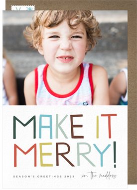 'Make It Merry' Holiday Greetings Card