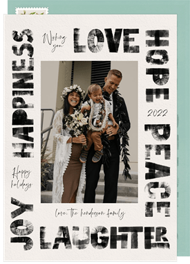 'Inked' Holiday Greetings Card