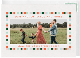 'Blocked Frame' Holiday Greetings Card