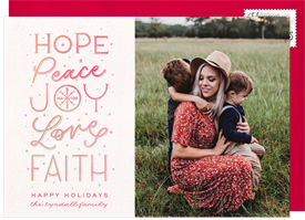 'Seasonal Sentiments' Holiday Greetings Card