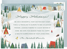 'Wintry Village' Holiday Greetings Card