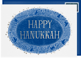 'Delicate Drawings' Hanukkah Card