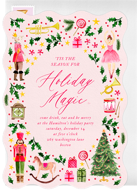 'Nutcracker Suite' Holiday Party Invitation