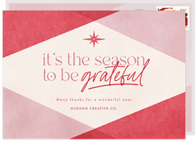 'Overlaps' Business Holiday Greetings Card