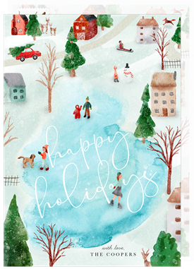 'Holiday Town' Holiday Greetings Card