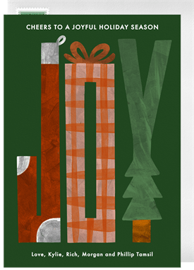 'Joy Letters' Holiday Greetings Card