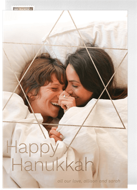 'Star of David' Hanukkah Card