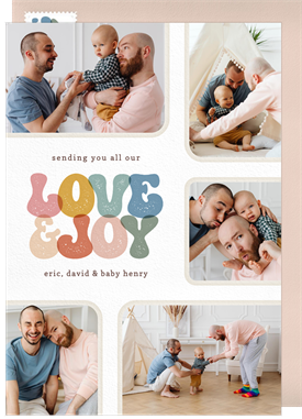 'Retro Vibes' Holiday Greetings Card