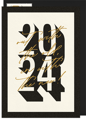 'In With The New' Business Holiday Party Invitation