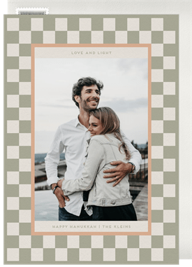 'Checkered' Hanukkah Card