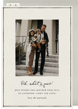 'Oh What A Year!' New Year's Greeting Card