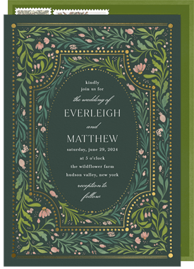 'Floral Fairytale' Wedding Invitation