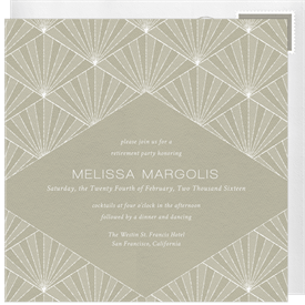 'Pearl Chandelier' Entertaining Invitation