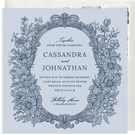 'Baroque Floral' Wedding Invitation
