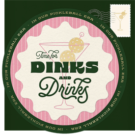 'Pickleball Era' Happy Hour Invitation