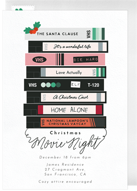 'Just The Classics' Christmas Party Invitation