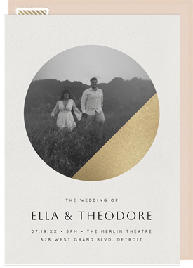 'Gilded Eclipse' Wedding Invitation