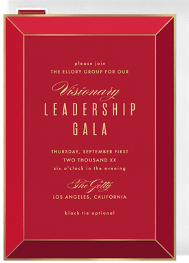 'Bold & Brilliant' Gala Invitation