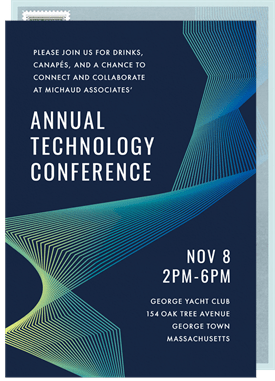 'Innovative Impression' Business Invitation