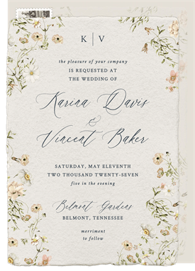 'Delicate Romance' Wedding Invitation