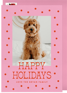 'Festive Dots' Holiday Greetings Card