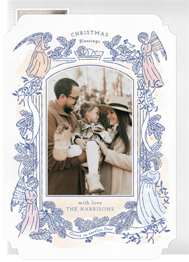 'Delicate Angels' Christmas Greetings Card