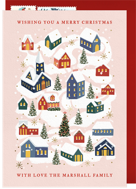 'Winter Town' Christmas Greetings Card