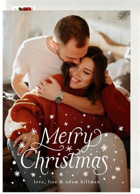 'Merry Christmas Stars' Christmas Greetings Card