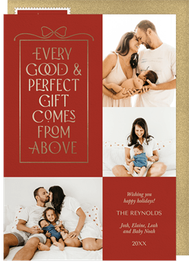 'Every Good & Perfect Gift' Christmas Greetings Announcement
