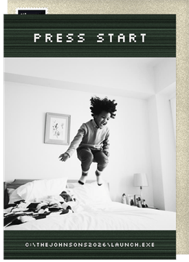 'Press Start' Holiday Greetings Card