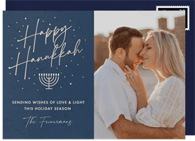 'Shimmering Light' Hanukkah Card