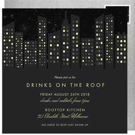 'City Scape' Happy Hour Announcement