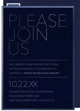 'Tone on Tone' Open House Invitation