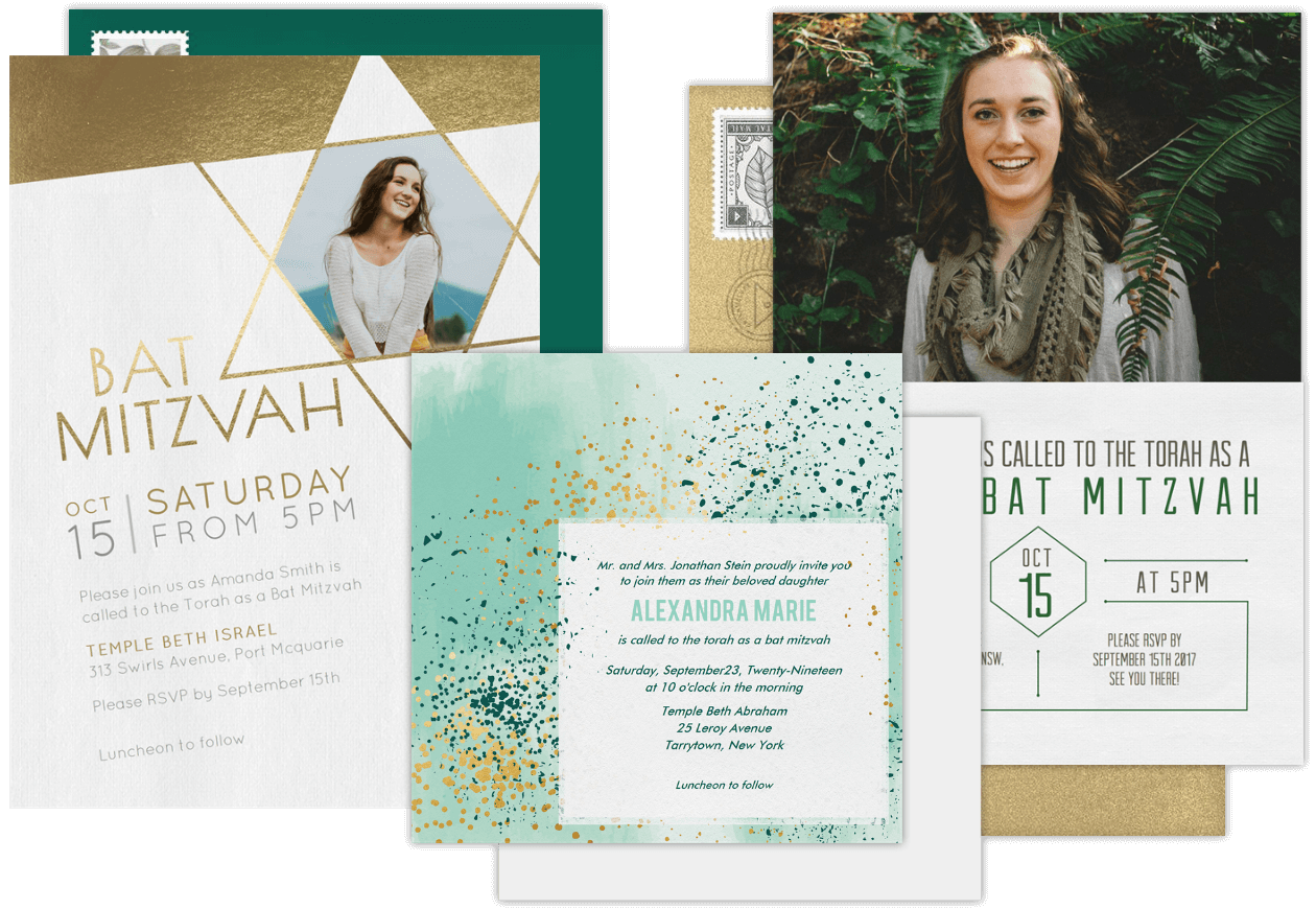 Bat Mitzvah Invitations